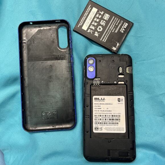 Blu C5L Max For Parts Or Repair BROKEN Will Not Power On If Plugged Into Charge - Picture 6 of 8
